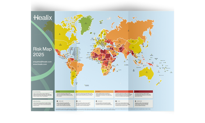 Risk Map 2025 | Welcome to Risk Radar 2025 | Healix