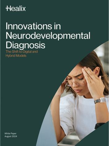 Mockup of the cover for the 'Innovations in Neurodevelopmental Diagnosis' whitepaper